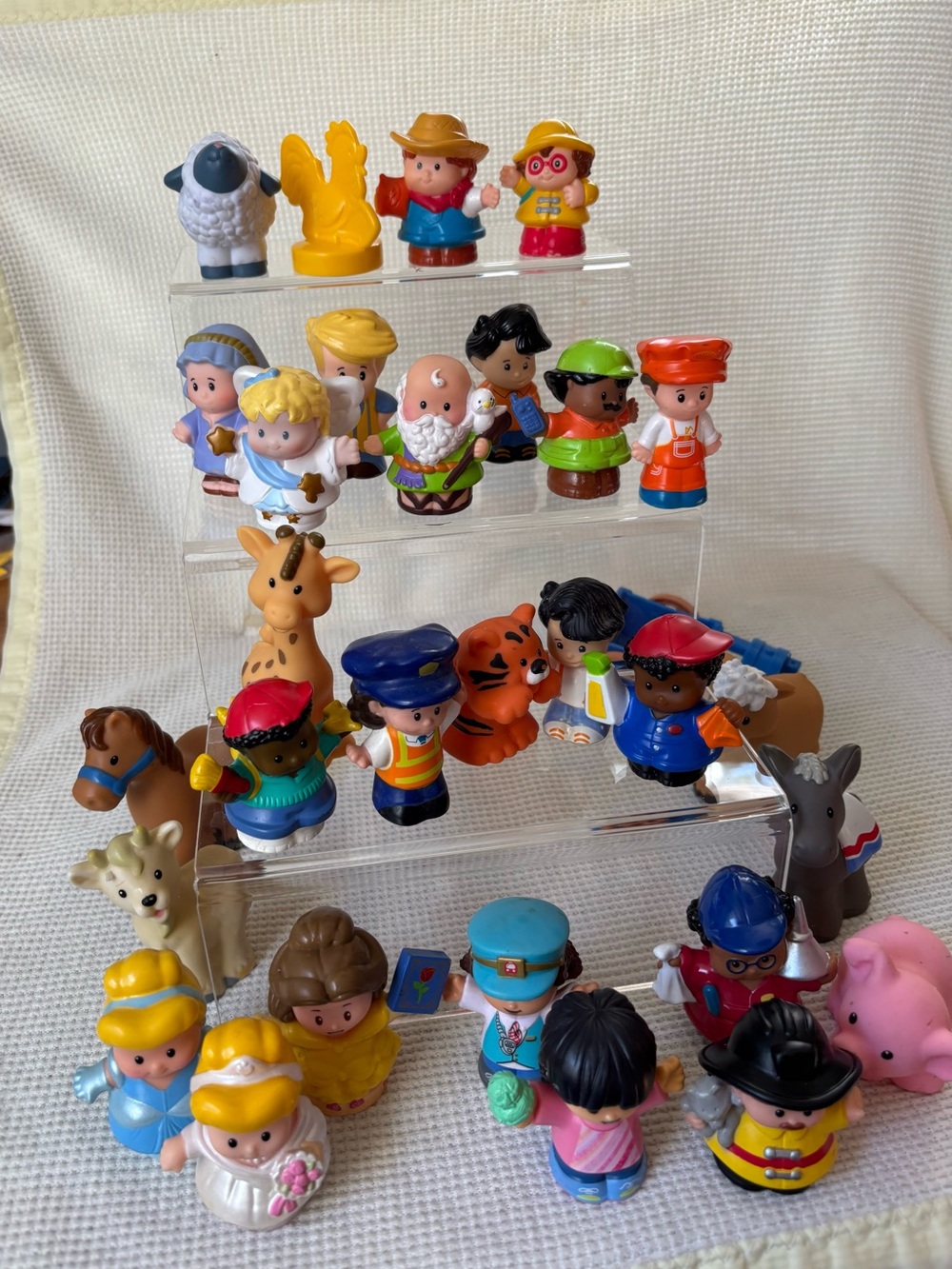 Little people lot 30 Farm Animals Disney Princess Nativity school